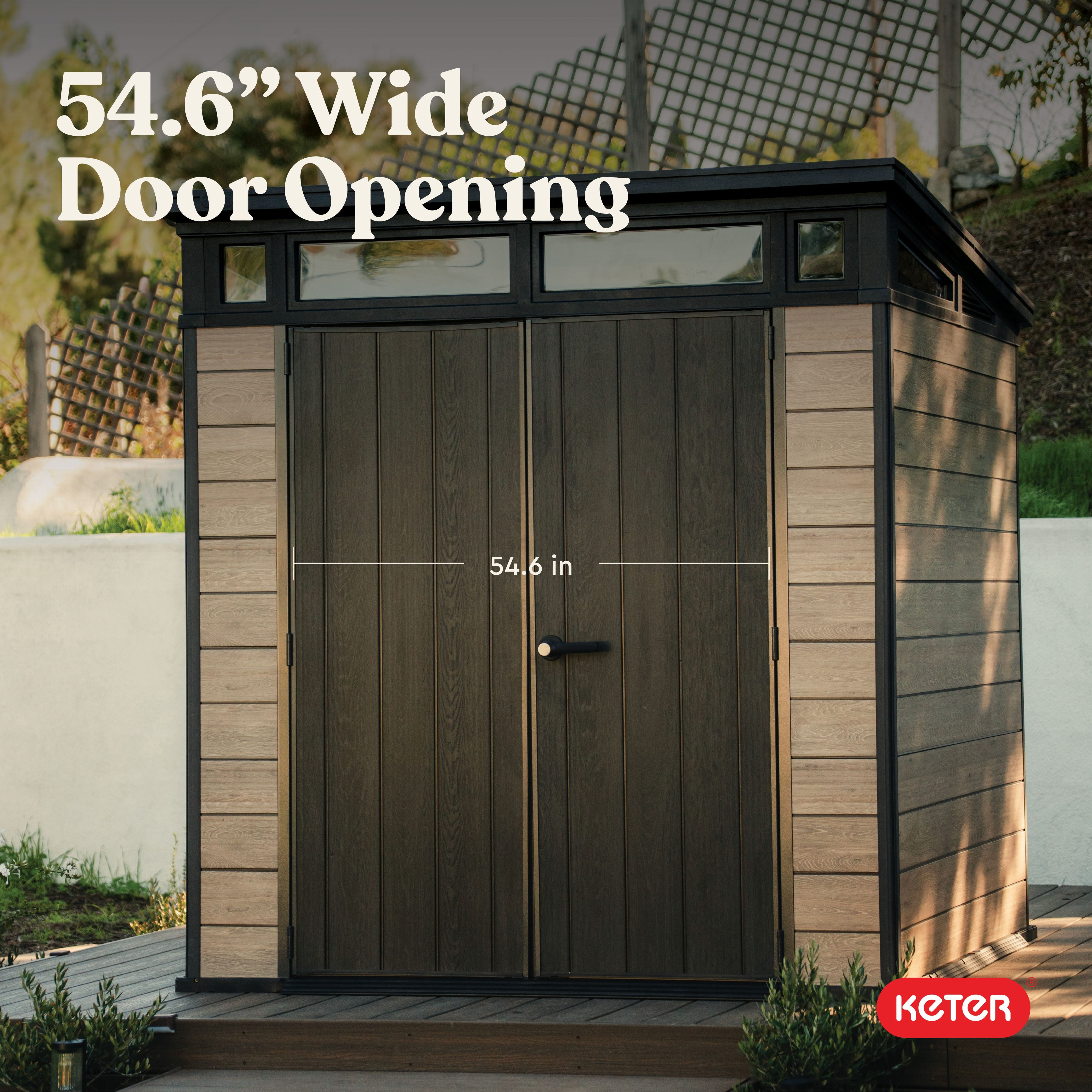 Keter Signature 7x7 ft. Durable Resin Outdoor Storage Shed With