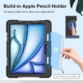 thumbnail image 3 of Case for iPad Air 11 Inch M3 M2 2025 2024, iPad Air 5th / Air 4th Generation Case 2022 2020, iPad Pro 11 2022 - 2018 with Screen Protector/Pen Holder/Rotating Stand/Hand Strap/Shoulder Strap, 3 of 7