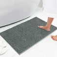 Mayshine Non Slip Microfiber Chenille Machine Washable Bath Mat for