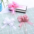 thumbnail image 2 of 100pcs Large Size 50mm Beautiful solid color Pull Bow Ribbon Gift Packing flower bow Bowknot Party Wedding Car Room Decoration, 2 of 6