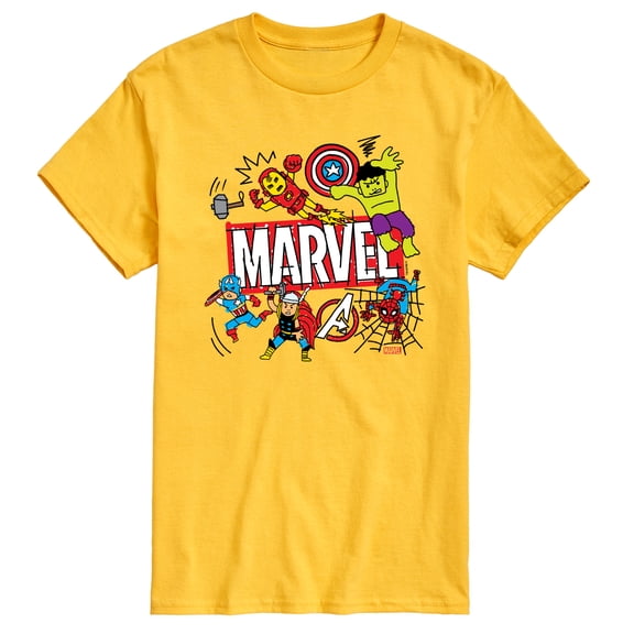 Avengers - Marvel Sketch - Men's Short Sleeve Graphic T-Shirt