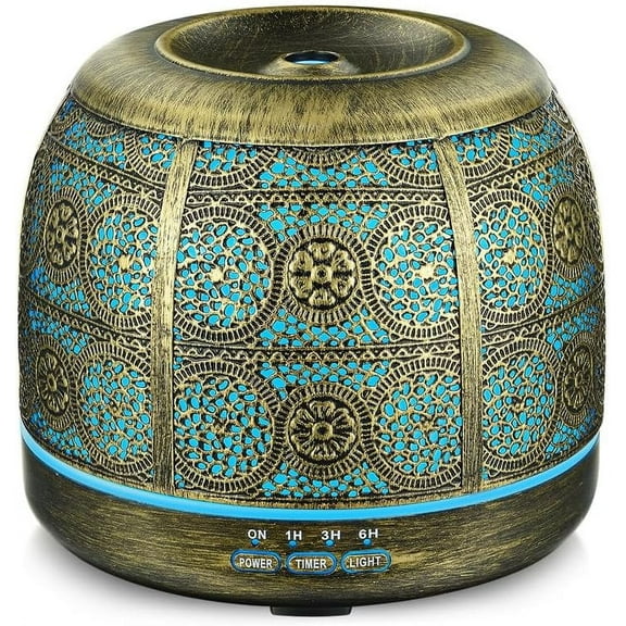 500ml essential oil diffuser, suitable for large rooms, metal essential oil diffuser