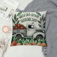 thumbnail image 2 of PHYHOO Farmhouse Pillow Covers Yugalier Leaf Wreath Bicycle Vase Buffalo Plaid Throw Pillow CasesWatercolor Spring Summer Home Decorative Cushion Covers (BR-V), 2 of 5