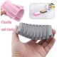 thumbnail image 4 of Rawiri Jabonera autodrenante, jabonera de silicona de alta calidad, protector de jabón para ducha, baño, cocina, bañera, maquinilla de afeitar, esponja, fácil de limpiar con una pequeña cantidad de, 4 of 4