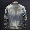 thumbnail image 2 of Chaquetas vaqueras para hombre, abrigo vaquero de otoño para hombre, de moda, nuevo, de alta calidad, precio bajo, holgado, original, coreano, informal, de lujo, estético, 2 of 4