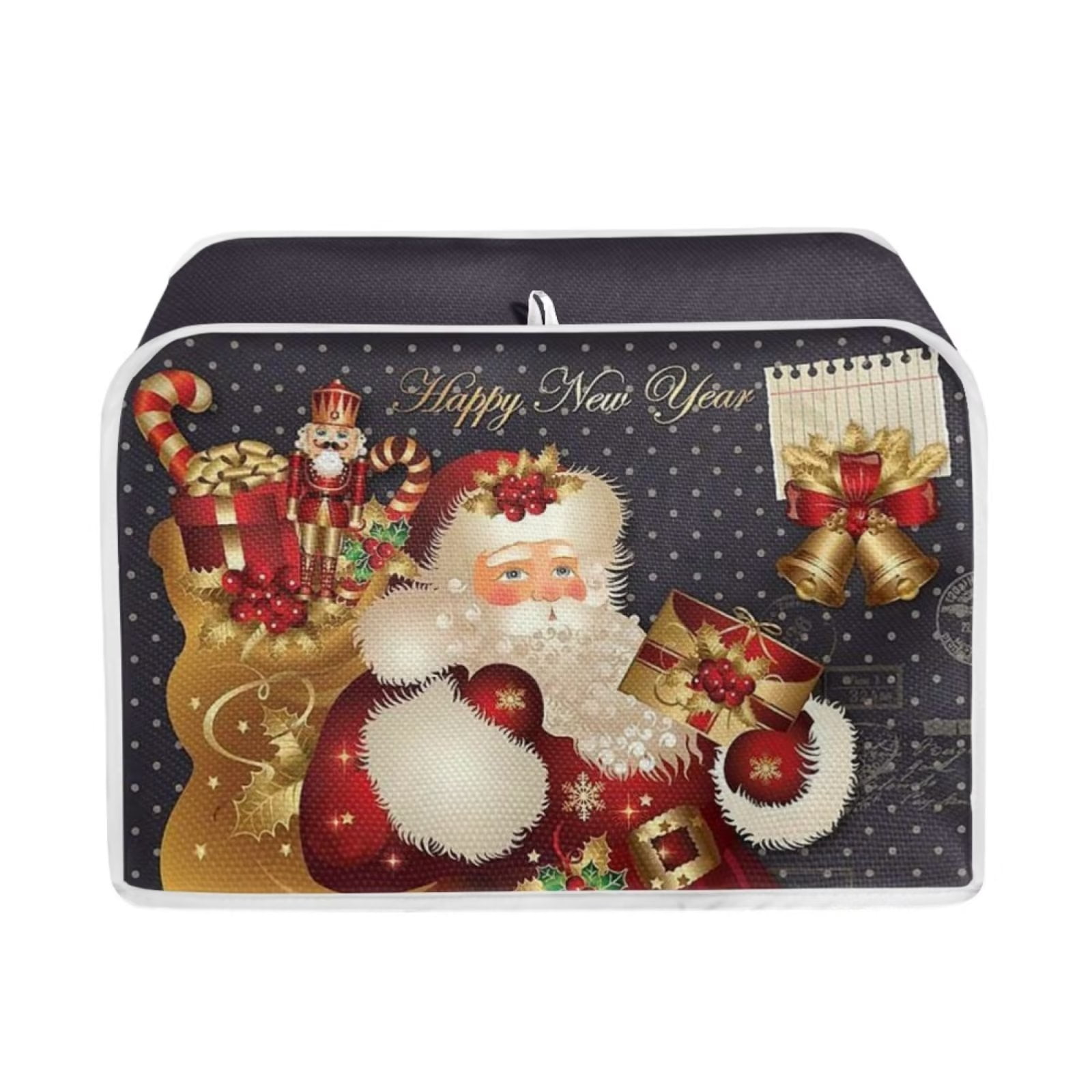 Renewold Christmas Toaster Cover for Kitchen Decorations Xmas Bell 4 Slice Wide Slot Bread Maker
