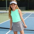 thumbnail image 6 of Ynynloco Girls Active Dry Fit Tank Top Kids Sleeveless Racerback Tank Tops Girls Golf Athletic Tennis Performance Tops 3-14 Years, 6 of 8