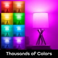 thumbnail image 6 of Geeni Prisma Plus 800 2700K-6500K Tunable and Dimmable A19, 60W Equivalent RGBW LED Smart WiFi Light Bulb, Works with Alexa and Google Home (4 Pack), 6 of 10