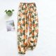 thumbnail image 4 of Pantalones de pijama holgados con flores grandes para mujer, ropa de dormir cómoda de viscosa, talla grande, primavera y verano, 100%, 4 of 4