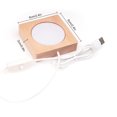 thumbnail image 2 of XunW Lamp Base Night Light Square Wood Led With Usb Plug Crafts Illumination, 2 of 12