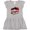 AC-Heather Grey, variant on Inktastic My Papa Loves Me with Cute Ladybugs Girls Toddler Dress