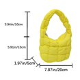 thumbnail image 1 of Bolso cruzado acolchado para mujer, bandolera plisada con burbujas y nube, grande, de diseñador, fruncido, 2023, 1 of 4