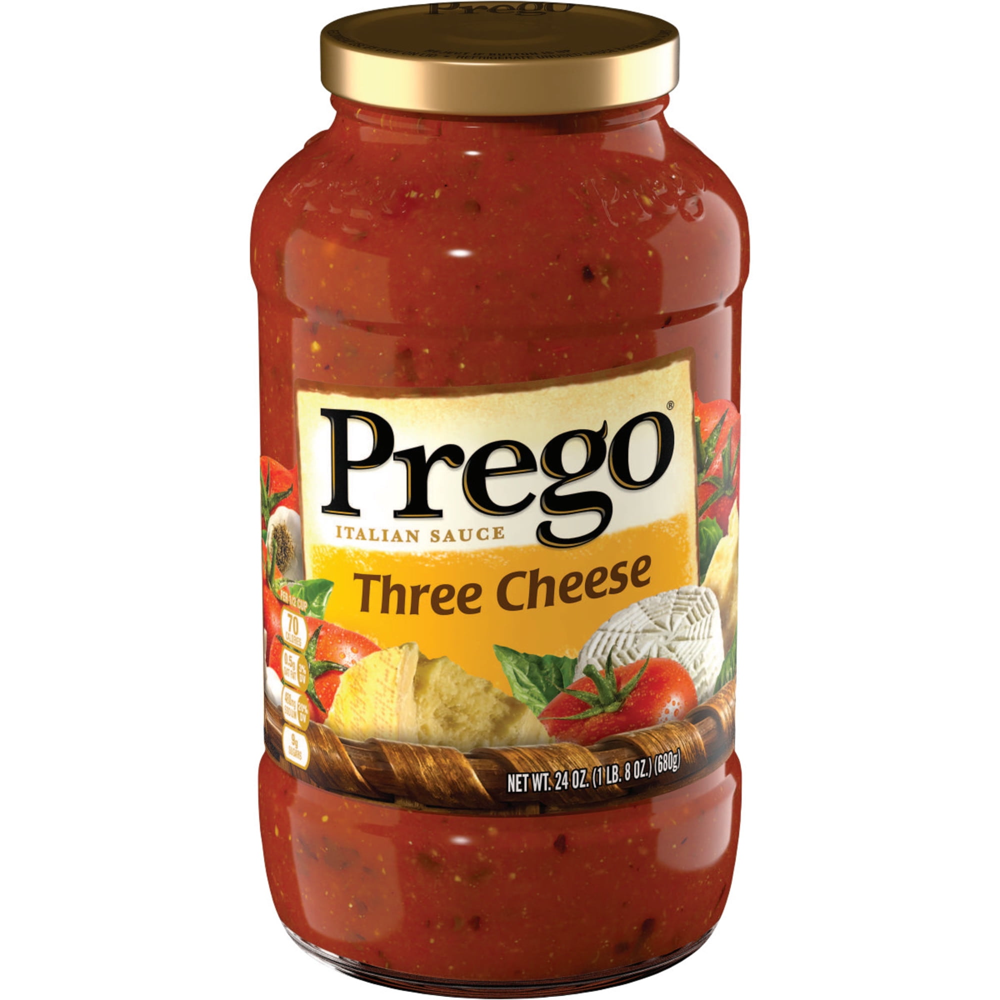 Prego Three Cheese Italian Sauce, 24 oz. - Walmart.com - Walmart.com