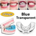 thumbnail image 1 of Retenue de dents orthodontiques dentaires, appareils orthopédiques en silicone pour le bruxisme, appareil de garde, redresseur de dents, 3 étapesStage1-Transparent He Qiyong unisex, 1 of 1