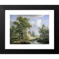 thumbnail image 2 of Egbert van Drielst 24x19 Black Modern Framed Museum Art Print Titled - Farms on the Fringe of a Wood (1812), 2 of 5
