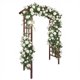 thumbnail image 1 of QinaQin Arco de jardín de madera de 85 pulgadas, fabricado en abeto sólido, enrejado para plantas trepadoras y decoración de bodas o patio, 1 of 6