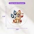 thumbnail image 4 of Patriotic Golden Retriever 4th of July Independence Paws Acrylic Round Ornament Goldens Dog Lover Gifts Idea Home Tree Decor - 02010, 4 of 4