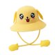 thumbnail image 5 of Sombrero de paja con visera y orejas de conejo, ideal para viajes al aire libre, vacaciones y para mujer. Amarillo, 5 of 9