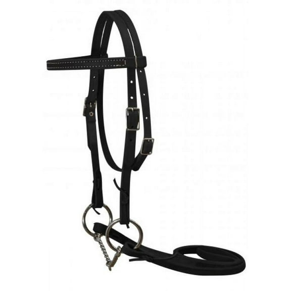 Pony Leather Bridle w/ Twisted Wire O-Ring Snaffle Bit