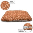 thumbnail image 3 of Floral Pet Bed, Silhouettes of Nature Elements and Dots on Warm Colored Background, Chew Resistant Pad for Dogs and Cats Cushion with Removable Cover, 24" x 39", Champagne Orange, by Ambesonne, 3 of 4