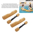 thumbnail image 7 of 2-Piece Wood Grain Inflatable Floating Row Set - Durable PVC Pool Floats and Raft Toys for Outdoor Water Games and Parties, 7 of 7