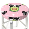 thumbnail image 3 of Daiia Panda Avocado Stool Covers Round,Round Bar Stool Covers Waterproof Bar Chair Covers Washable Stool Cushion Slipcover for 12-14 Inch Chair-12 inch, 3 of 7