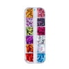 Mnycxen Best Pick Latest Trends Must Have 12 Grids Mixed Color Crescent Shape And Star-shaped Sequins Nail Decoration