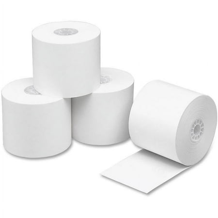 PM, PMC02677, 1-ply Recycled Calculator Paper Rolls, 100 / Carton, White