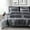 Gray Lattice Geometric, variant on Chezmoi Collection 7-Piece Geometric Jacquard Bed in a Bag Set King Size, Soft Silky Lustrous Modern Gray Geometric Block Pattern Lightweight Bedding Comforter Set for All Seasons