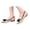 Beige, variant on Women's Polka Dots Bowknot Mules Wedding Pointed Toe Elegant Flat Sandals Casual Flat Shoes With French Polka And Bow – Elegant Round Toe Mary Jane Shoes Black 35