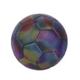 thumbnail image 1 of Balones de fútbol holográficos que brillan intensamente que brillan en la oscuridad Tamaño 4/5 Sporting, 1 of 7