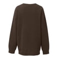 thumbnail image 4 of Blusa informal de moda con cuello redondo y manga larga para mujer con estampado de Halloween Pompotops FGAJ9299, 4 of 4