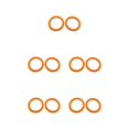 thumbnail image 1 of Methold 25 piezas de artículos limpios y ordenados-anillos de carpeta de hojas sueltas para tarjetas documentos de papel y álbumes de Type2 NO2, 1 of 6