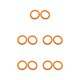 thumbnail image 1 of Cateissary Carpeta de anillas A4 de 10 piezas para organizar y apilar documentos y tarjetas facturas diámetro naranja 27mm Type2 NO2, 1 of 6