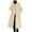 Beige, variant on WEAIXIMIUNG Womens Softshell Jacket Women's Long Sleeve Button Down Wool Blends Thin Jacket Coat Slim Fit Warm Solid Long Overcoat with Pockets