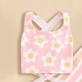 thumbnail image 6 of Girls Summer Outfits Toddler Baby Girls Short Sets 2 Piece Clothing Set Flutter Sleeve Shirt and Short 2-7 Years Girls Summer Set 1-5 Years,18-24 Months, 6 of 6