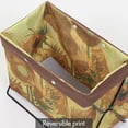 thumbnail image 4 of ASTRO Collapsible Magazine Rack Holder Floor Bedroom, Sturdy Steel Periodical Home & Office Organization, Chic Storage for Magazines, Records,Van Gogh, Sunflower, 900-78, 4 of 6