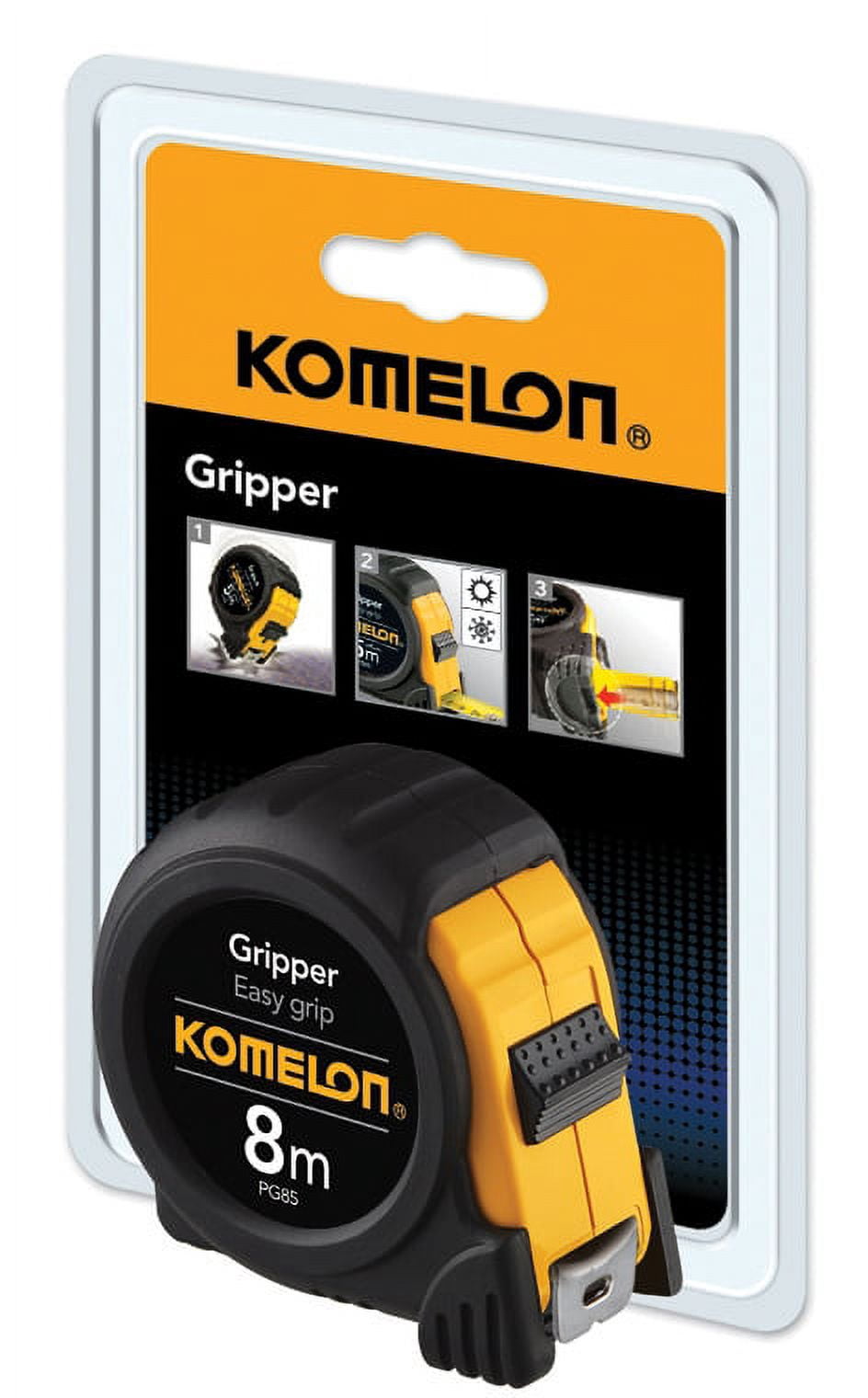 Komelon PG85 8m (Metric Only) Gripper Tape Measure