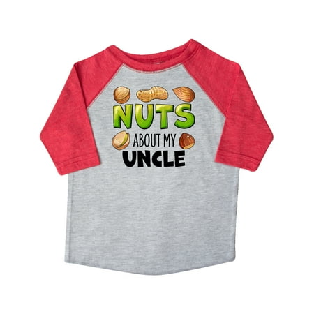 

Inktastic Nuts About My Uncle Peanut Almond Pistachio Gift Toddler Boy or Toddler Girl T-Shirt