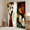 thumbnail image 3 of Homewish Vintage Flowers Black Out Curtains For Boys Girls,Colorful Floral Blossoms Curtains Pack of 2 (42x63 Each),Spring Garden Bedroom Curtains,Luxury Bedroom Decor, 3 of 6