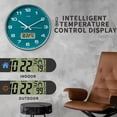 thumbnail image 5 of Reloj de pared TIMESS de 10 esferas, silencioso, sin tictac, con calendario perpetuo, 5 of 5