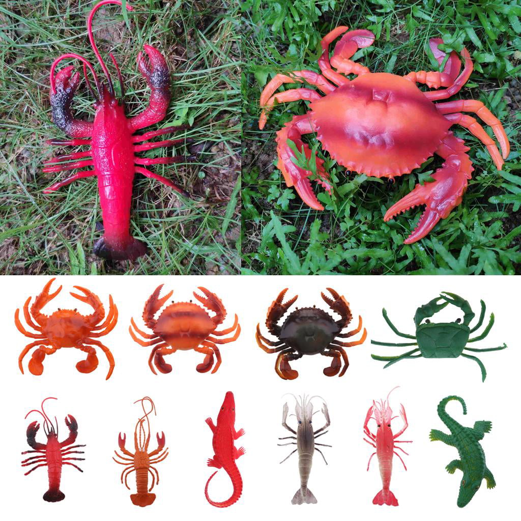 Simulated Sea Marine Animals for Home Party Details about   Artificial Plastic Crab Lobster 