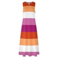 thumbnail image 4 of Lesbian (new) Pride Large Flag Print Long Dress Long dress woman summer dress for women, 4 of 6