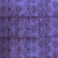 thumbnail image 1 of Ahgly Company Machine Washable Indoor Square Oriental Blue Industrial Area Rugs, 8' Square, 1 of 4