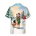 thumbnail image 2 of Hello Winter German Shepherd Frosty Morning Walk Welcome Snowy Christmas Hawaiian Shirt Breathable Summer Unisex Merch Alsatian Dog Lover Gifts - 02018, 2 of 6