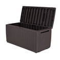 thumbnail image 1 of Keter 243547 Springwood 80 Gallons Résine Boîte de Rangement Extérieur, Brun Foncé, 1 of 9