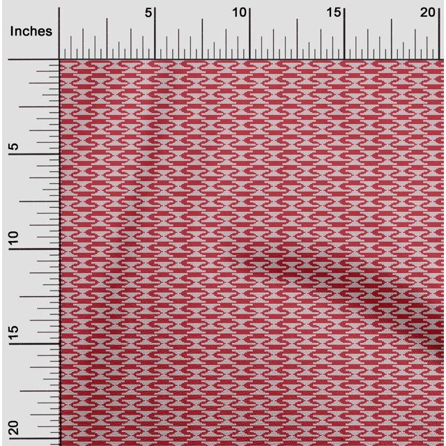 oneOone Tissu Polyester Lycra Triangle Kasuri Tissu Imprimé 1 Yard 56 Pouces de Large