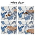 thumbnail image 4 of JEUXUS Blue Bird and Flower Butterfly Round Tablecloth Summer Watercolor Tablecloths for Round Tables Waterproof Polyester Round Table Cover Anti-Slip Table Cloth for Dining Room Indoor Outdoor, 4 of 7