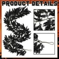 thumbnail image 5 of Black Halloween Garland, Artificial Hanging Cedar Fall Leaves Garlands, Halloween Thanksgiving Wreath Decor for Home Wedding Party Garland Halloween Scene Layout, 6ft, 5 of 5