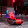 thumbnail image 6 of X Rocker Solo Floor Rocker Gaming Chair with RGB Lighting, Red, 6 of 8